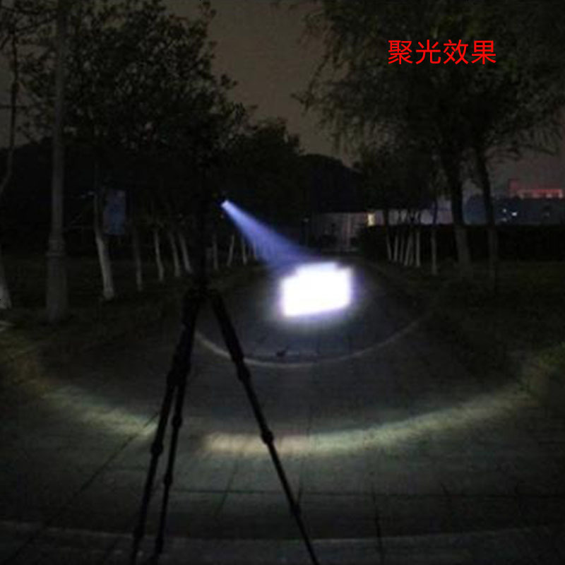 LED强光手电筒便携调焦US用户外远射袖珍小型迷你充电手电筒