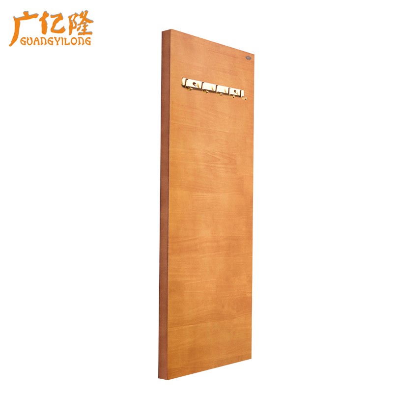 广亿隆木质挂衣板公寓挂衣背板衣帽墙板挂衣帽架胡桃色80*120cmWH-HYB0812#B/块 80*120cm榉木色WH-YYB0812#B/块