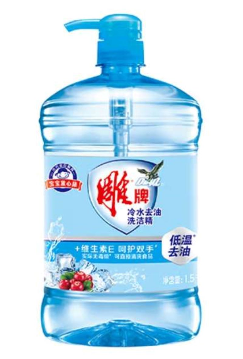 雕牌 冷水快洁洗洁精1.5kg 冷水清洗低温去油(新老包装随机发货) 大容量