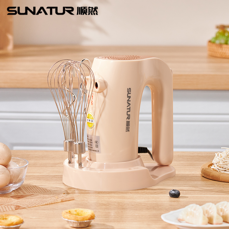 顺然(SUNATUR)打蛋器电动家用手持料理搅拌棒小型自动打发机 四棒款-烘焙入门标配款高清大图