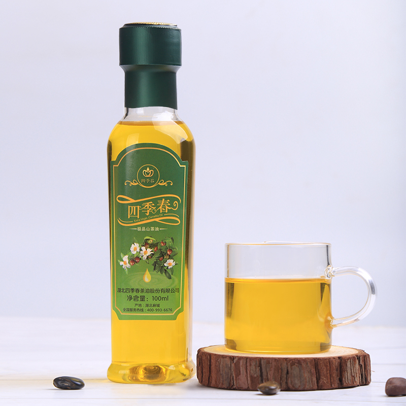 四季春 极品山茶油菜籽油盒装 100ml*3瓶 麻城特产