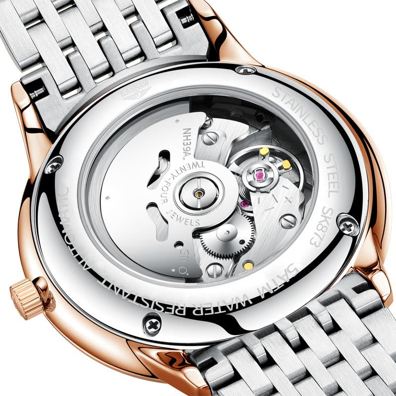 卡梭(KASSAW)手表男士时尚自动机械表镂空曲面商务系列防水男表休闲男手表K873G图片