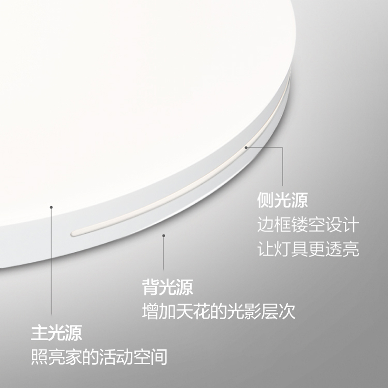 飞利浦 PHILIPS 吸顶灯客厅卧室吸顶灯书房现代简约调光调色吸顶灯 简斌36W