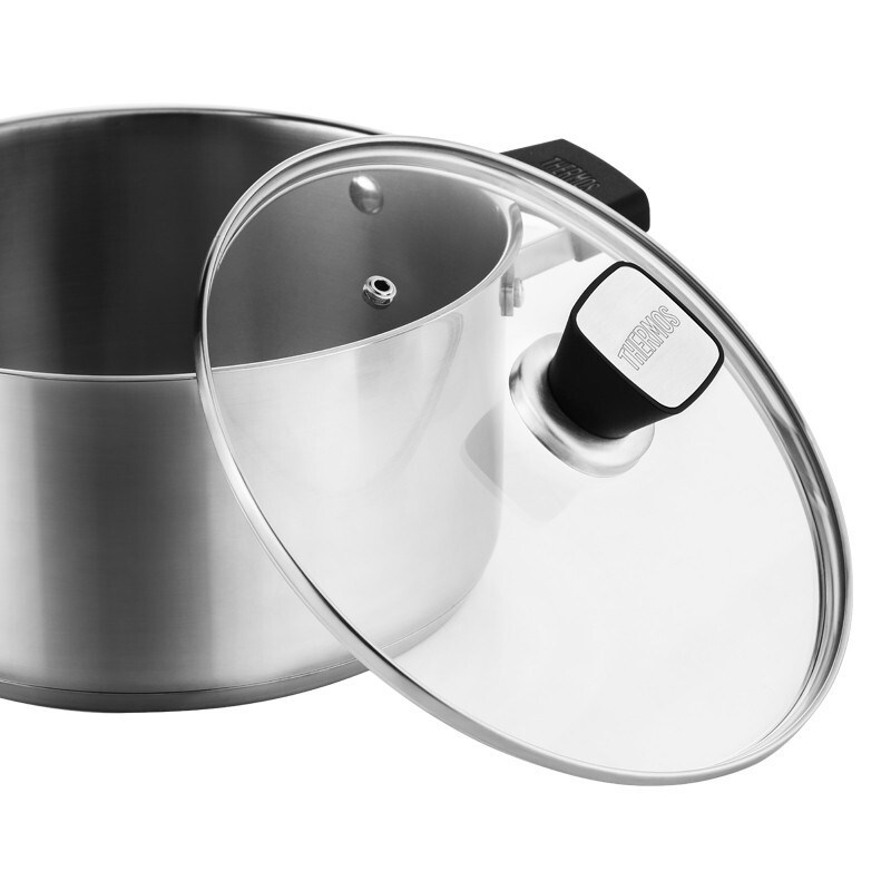 膳魔师(THERMOS)不锈钢20CM双耳汤锅WOG-S20 20CM双耳汤锅