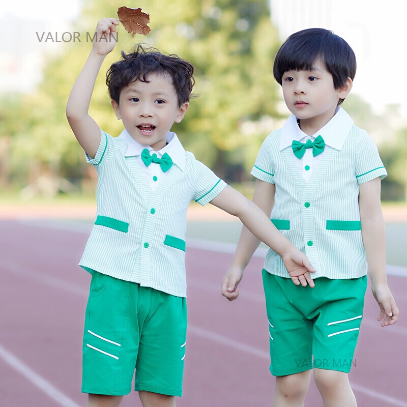 新款幼儿园园服夏装儿童短袖休闲运动服男女童夏季班服小学生校服