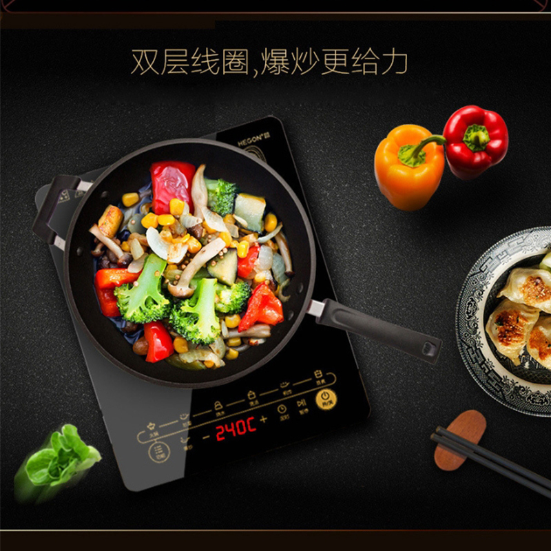 美的(Midea) WK2102 电磁炉 整板触控黑晶面板八档火力
