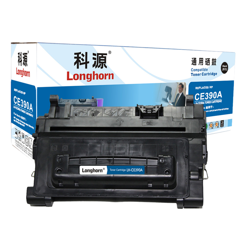 科源LH-CE390A硒鼓黑色单支装适用惠普HP M4555 M4555F M4555H(90A)打印页数10000