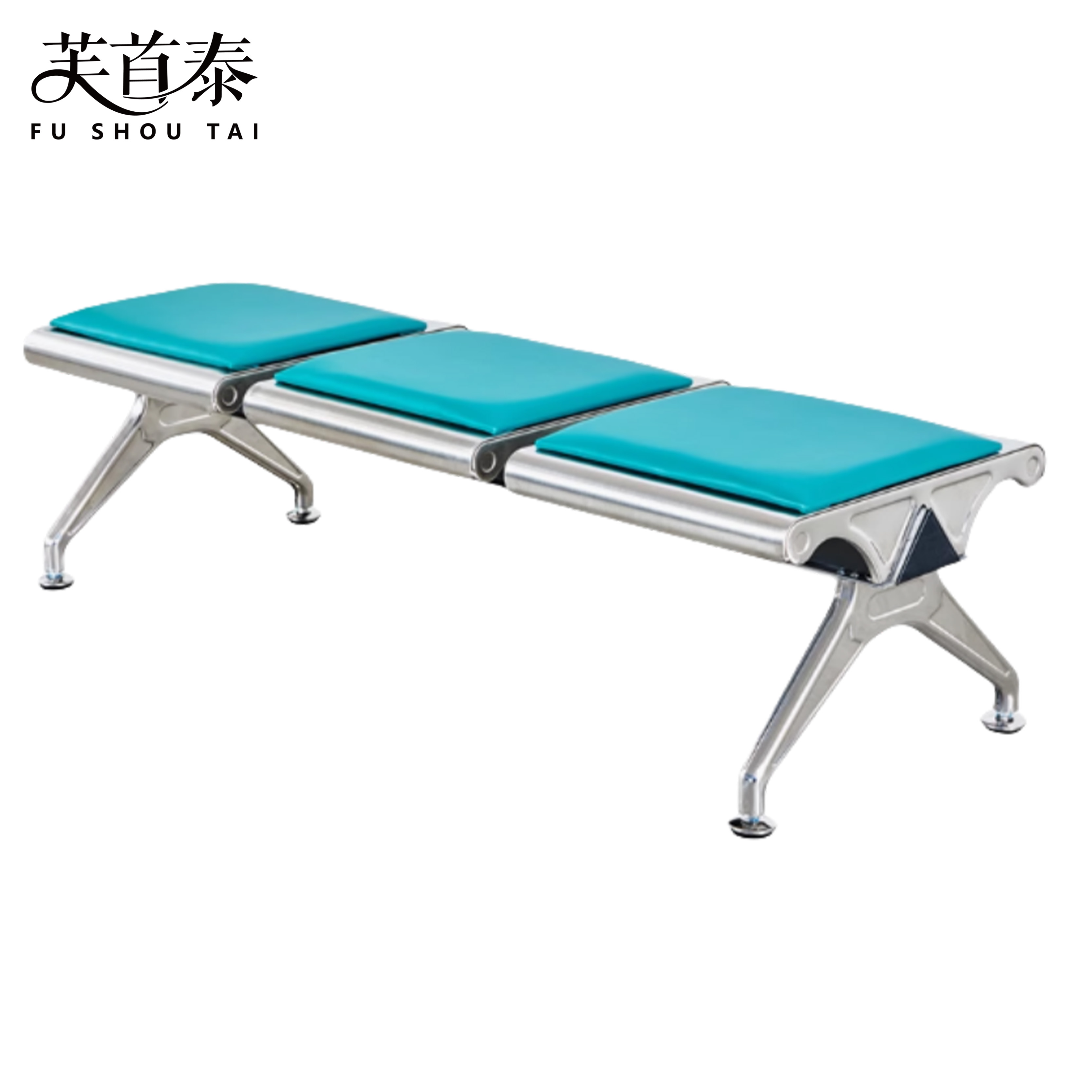 芙首泰连排等候凳1600*500*410mm把高清大图