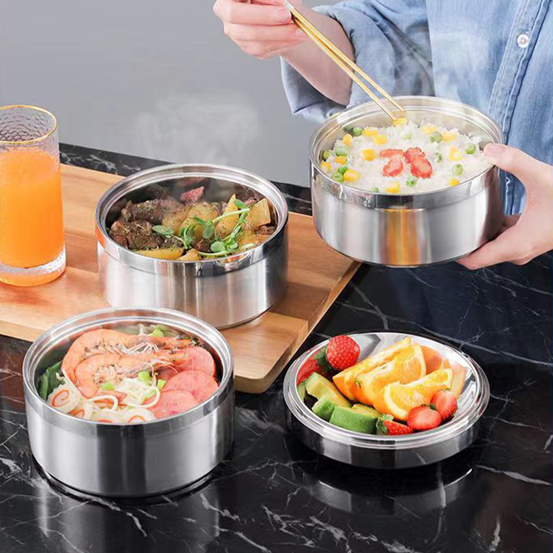 泉好 三层保温饭盒 QHC-1603 套高清大图