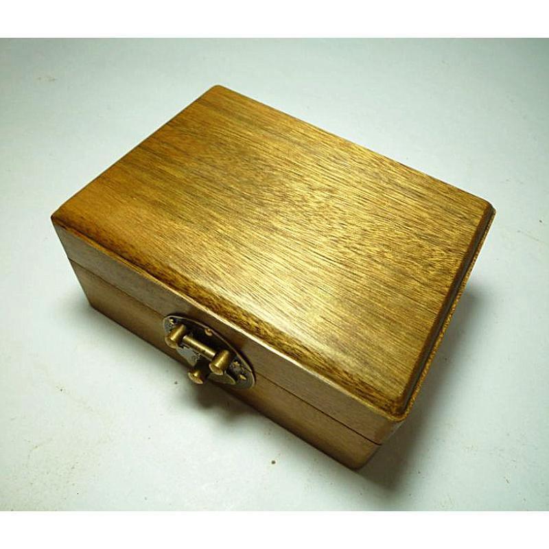 高端礼品结婚礼品送新人送闺蜜古董木仿古金丝楠木小盒子笔盒首饰盒