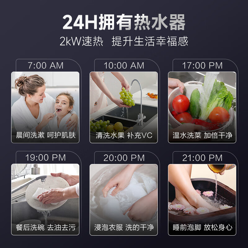 史密斯(A.O.SMITH)10升小厨宝电热水器2kW速热节能保温金圭内胆台盆下方安装EWH-10B2高清大图
