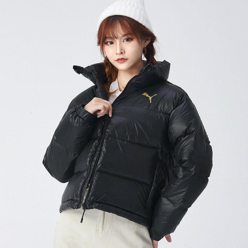 Puma彪马女子2020冬新款运动服休闲高领串标保暖羽绒服外套585112