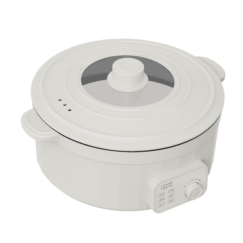 康宁(Corelle Brands)电火锅电煮锅一体锅多功能料理电热锅(4L) CB-DQ002-TG/KZ