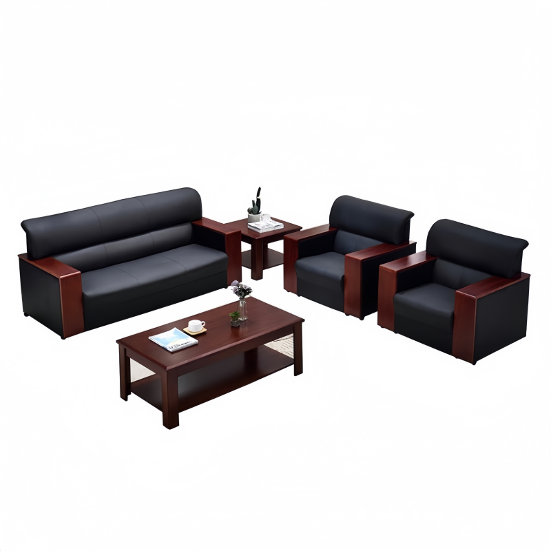 鑫木樽沙发组合1830*750*830mm(3+1+1+茶几)组高清大图