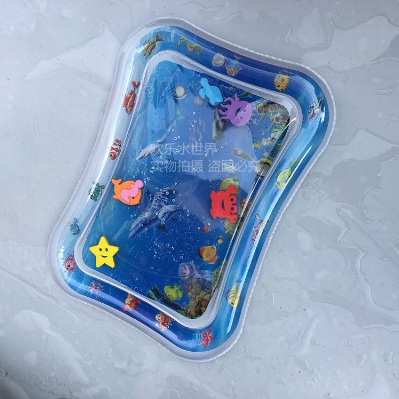 夏季婴幼儿水垫宝宝充气充水拍拍水垫冰垫戏水玩具收纳袋 三维工匠_827高清大图