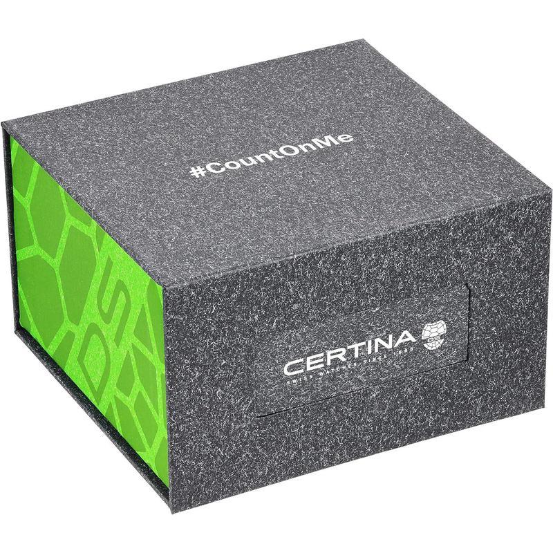 Certina/雪铁纳瑞士自动机械防水米潜水腕表绿盘钢带男女款