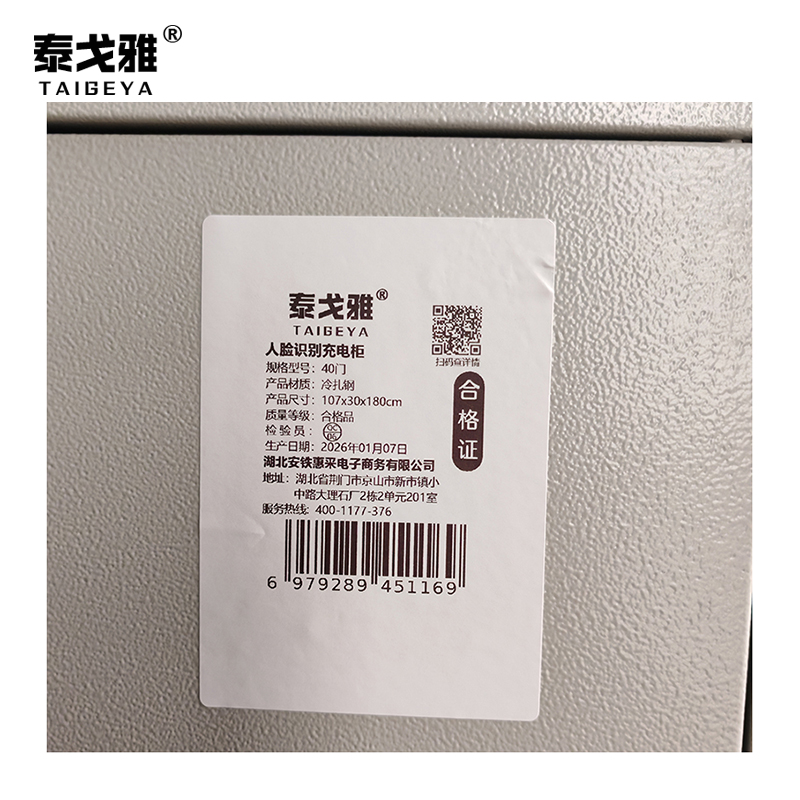 泰戈雅 人脸识别充电柜 40门 台高清大图