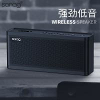 Sanag T108无线蓝牙音箱手机超重低音炮车载家用便携式迷你小音响智能音箱黑色蓝牙4.2DIDO