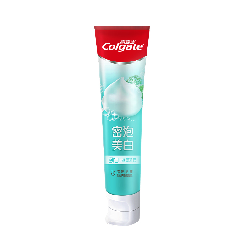 高露洁(Colgate)美白牙膏沁爽白桃味-120g(1支)高清大图