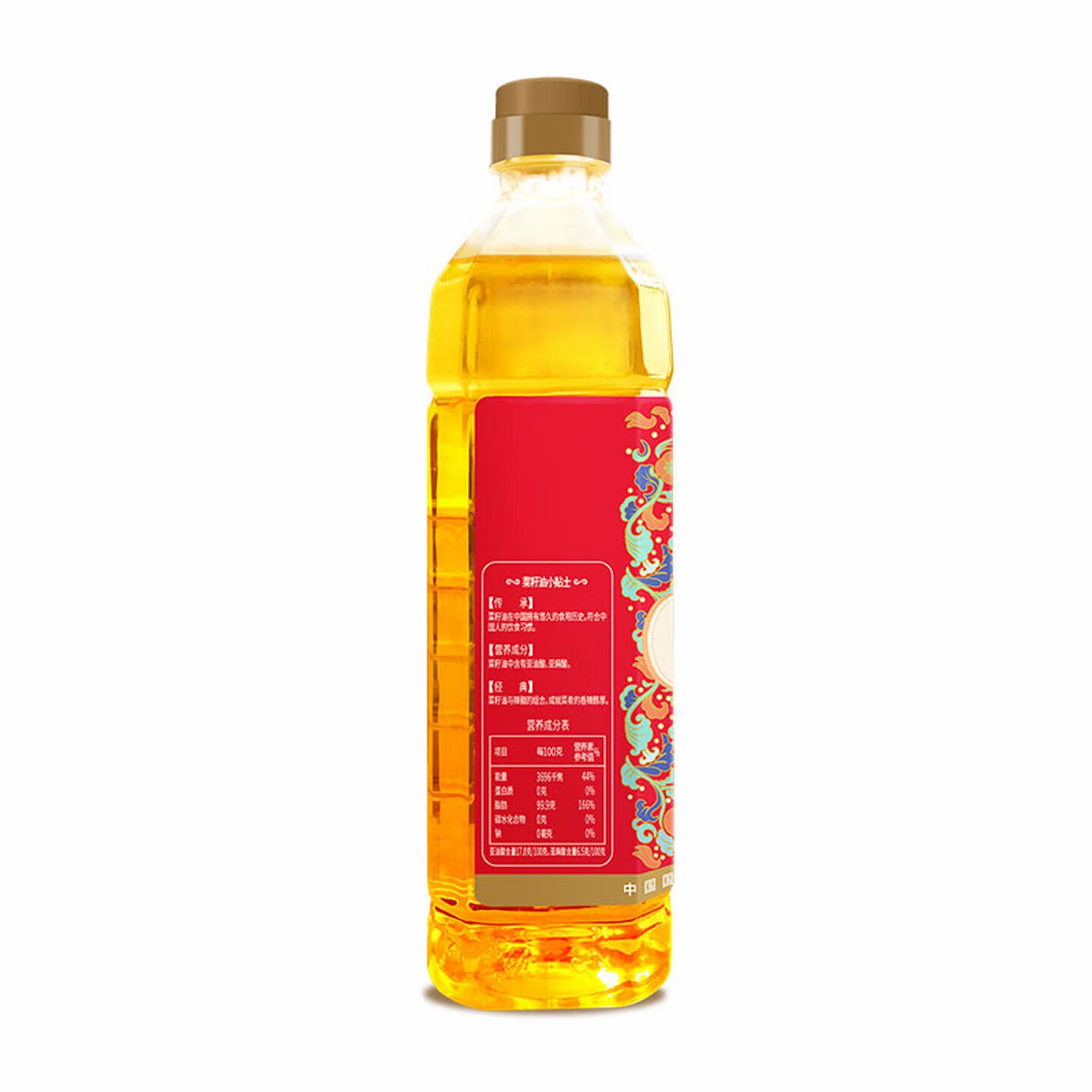 福临门凰榨一级菜籽油900ml高清大图