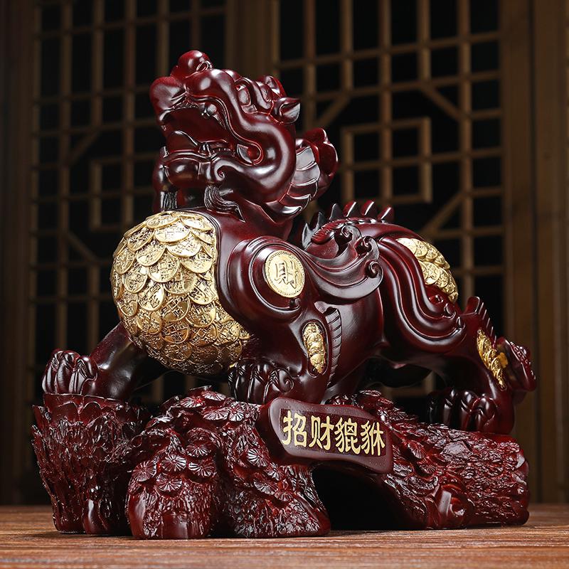 美帮汇貔貅摆件一对貔恘皮丘客厅装饰开业礼品高清大图