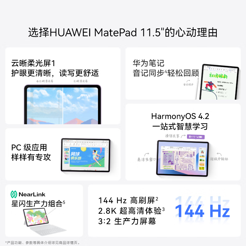 [平板]HUAWEI MatePad 11.5吋 S 平板电脑 TGR-W10 12G+256G WIFI 深空灰 柔光版高清大图