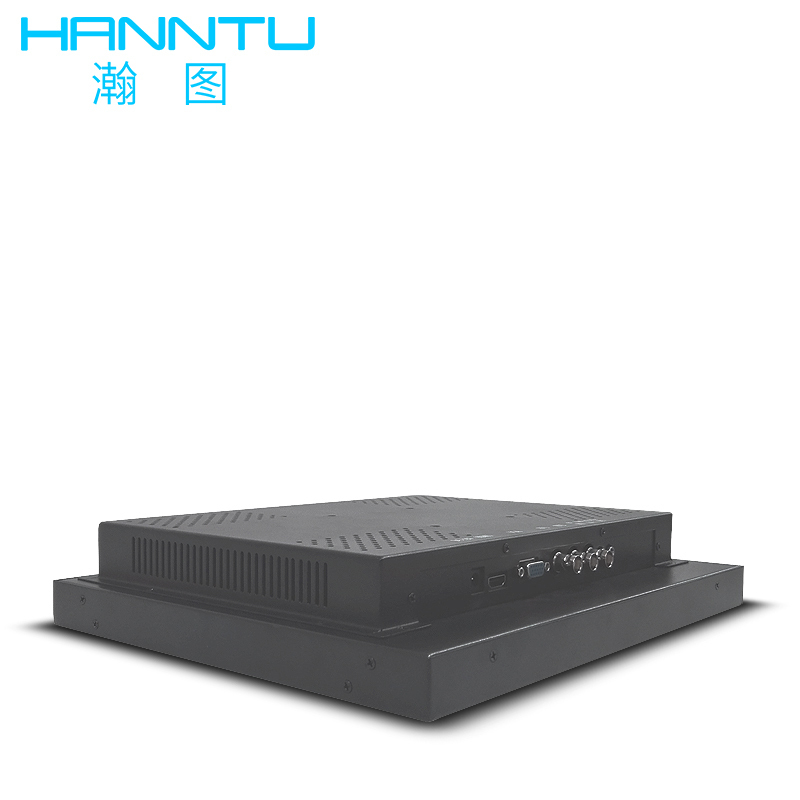 HANNTU 17英寸液晶监视器 视频监控设备工业级监控显示器BNC/VGA/HDMI接口4:3
