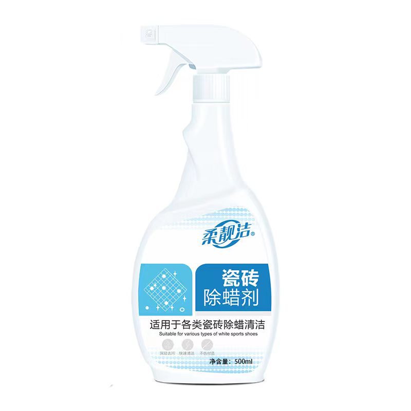 柔靓洁瓷砖除蜡500ml地面砖新地板蜡地砖地板砖瓷砖地板除蜡剂去蜡腊开荒清洁剂高清大图