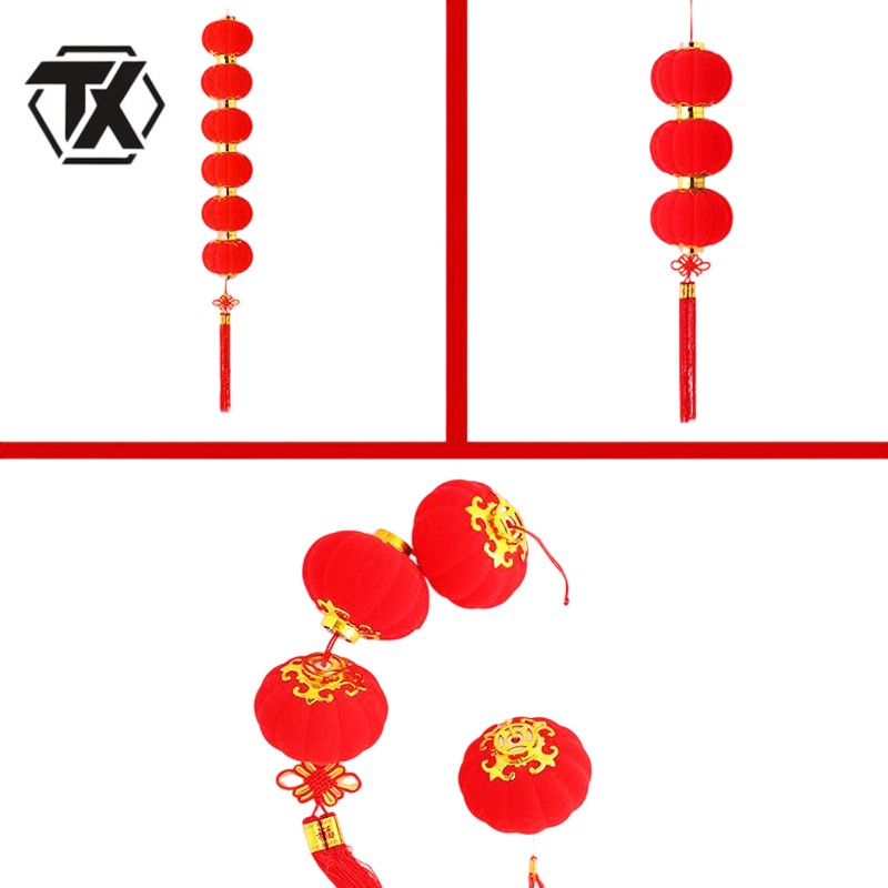 铁迅植绒小灯笼串X30 串高清大图