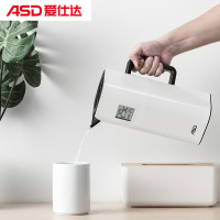 《安家》同款-爱仕达ASD 保温壶 RWS10P6WG 304不锈钢1L容量 咖啡真空保温水具 车载保温数显壶ABS
