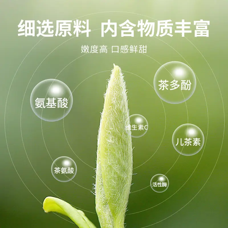 华祥苑 庄园茶茶叶礼盒 雅士白毫银针 100g (4g*25罐)高清大图