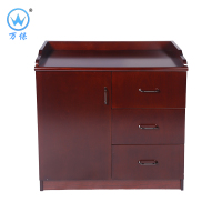 <万保>茶水柜 办公家具 现代中式办公柜 木质油漆漆面 多功能储物矮柜