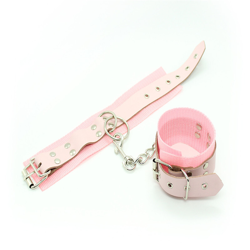 桃色缘 多款可选另类调教捆绑束缚毛绒皮革手铐 sm情趣用品男女用器具夫妻激情私密刺激游戏成人性玩具 H