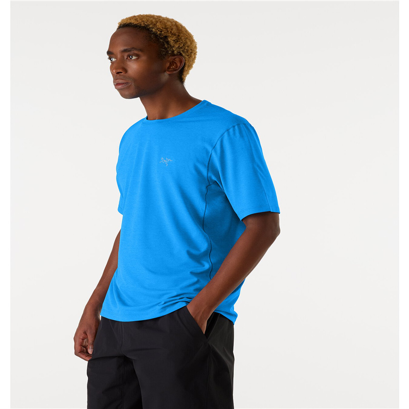 官方正品arcteryx始祖鸟cormaccrewss轻量透气速干短袖男士t恤灰绿