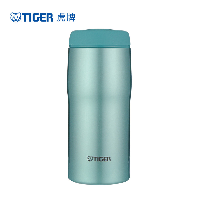 虎牌（tiger)日本原装进口保温杯 MJA-A036 360ml 高光银蓝AM 不锈钢男女水杯便携式商务杯子商务水杯