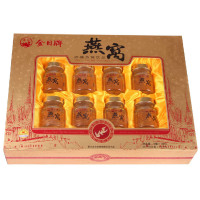 金日牌冰糖燕窝8瓶装大礼盒装70ml*8瓶年货礼品白燕官燕饮品