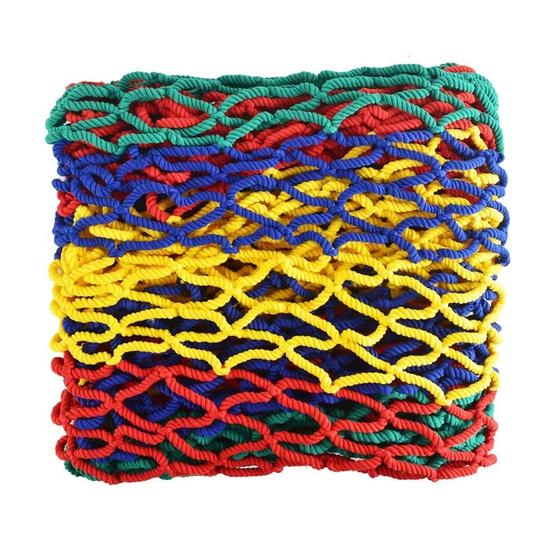 日目 彩色尼龙网 绳粗10mm/平方米高清大图