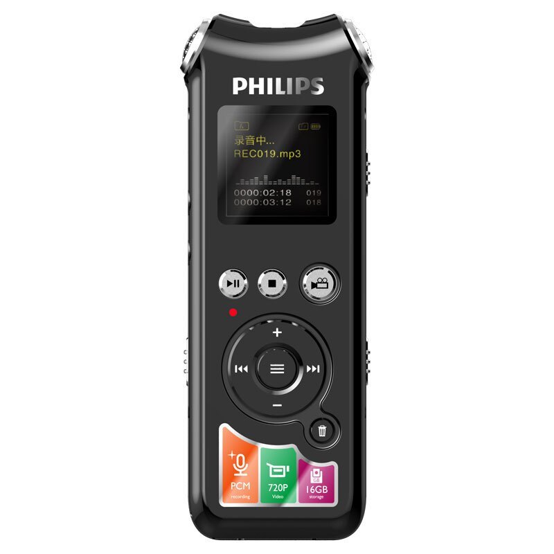 飞利浦(PHILIPS)VTR8010录音录像笔录音笔带摄像头摄像高清降噪小可拍照录像录音器