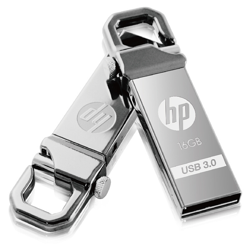 惠普（HP）16GB USB3.0 U盘 x750w 金属黑 高速安全金属钩头优盘