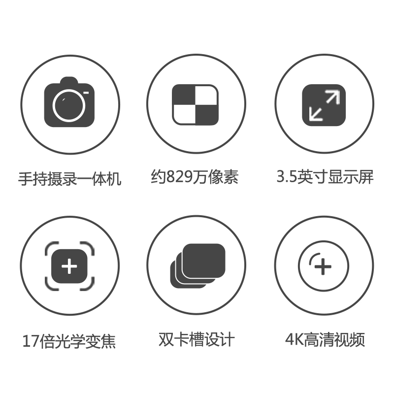 索尼(SONY) PXW-Z280V(64G卡+包)4K数码摄像机 约829万像素 3.5英寸屏