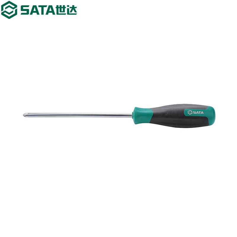 世达(SATA)T系列十字型橡塑柄螺丝批组合磁头起子改锥螺丝刀多功能63505(#0x200mm)