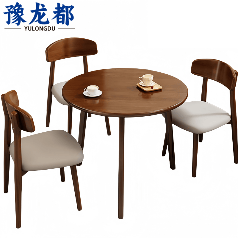 豫龙都洽谈桌一桌三椅套
