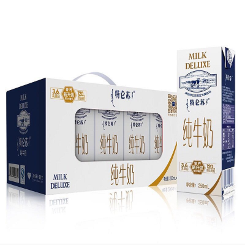 “蒙牛特仑苏纯牛奶250ml*12 盒 ”