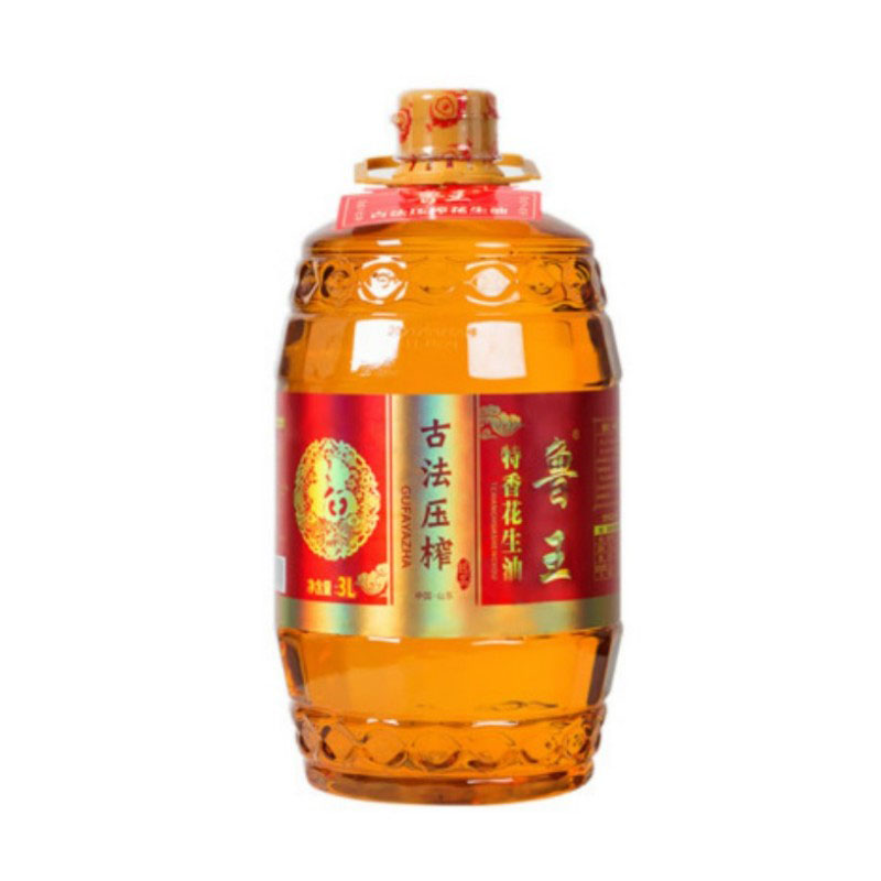 鲁王 古法压榨特香花生油 3L LW0002 单位:桶
