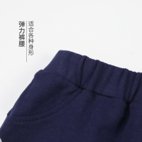 安笛贝乐男女童裤子卡通哈伦裤春秋季氨棉深蓝色长裤秋装中小童哈伦裤 80-120cm