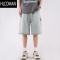 HLCOMAN牛仔短裤男夏季高街潮牌2025新款休闲潮流五分裤宽松大码阔腿裤子