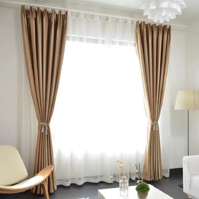 遮光窗帘 电动窗帘 布艺窗帘 定制 (1米窗户需2米布)100*270cm 米 罗马杆 100*270cm