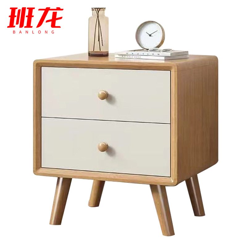 班龙床头柜二抽44*40*48cm个高清大图