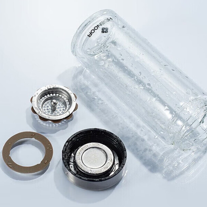 希诺玻璃杯280ml精品款便携耐用N-6566(颜色随机)高清大图