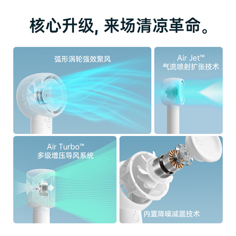 几素迷你涡轮扇Handheld Fan Life5(FA42)-2000mAh白色高清大图